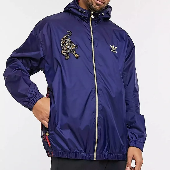 ひで　ビンテージ　adidas TRACK JACET HOODED Rare Adidas Japan Vintage Track Jacket - Collector's Item